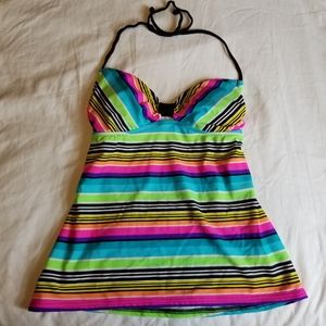 Hobie Striped Tankini Swimsuit TOP ONLY